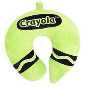 Crayola Green Travel Neck Pillow with Black Accents